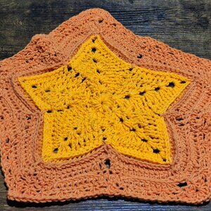 small crochet cat blanket